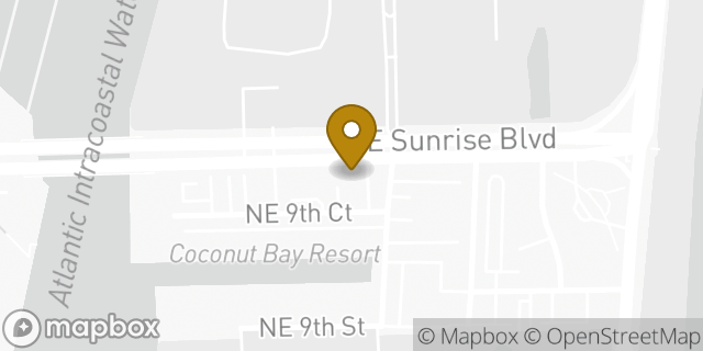 Map showing the location of Amazon Locker - Perry in Fort Lauderdale, FL 33304