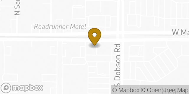 Map showing the location of Hertz in Mesa, AZ 85201