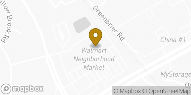 Map showing the location of Walmart Neighborhood Market in Chesapeake, VA 23320