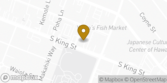 Map showing the location of OneMain Financial in Honolulu, HI 96826