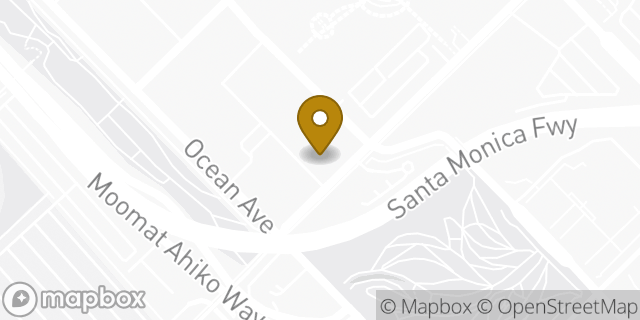 Map showing the location of McDonald's in Santa Monica, CA 90401
