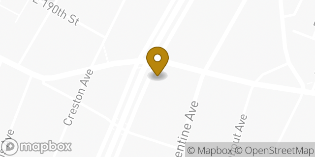 Map showing the location of Bank of America Walk-Up ATM | 2492 Grand Concourse in Bronx, NY 10458