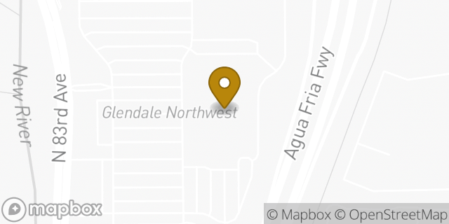 Map showing the location of Sam's Club in Glendale, AZ 85308