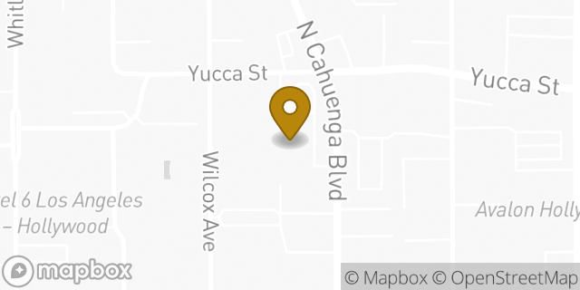 Map showing the location of Cvs Pharmacy in Hollywood, CA 90028