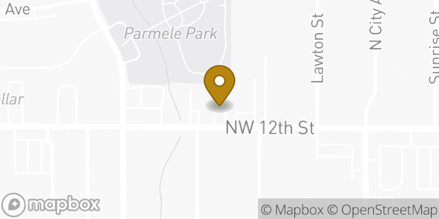Map showing the location of Papa Johns Pizza in Moore, OK 73160