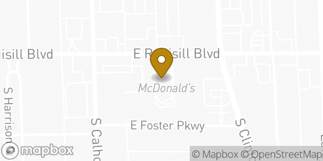 Map showing the location of McDonald's in Fort Wayne, IN 46806