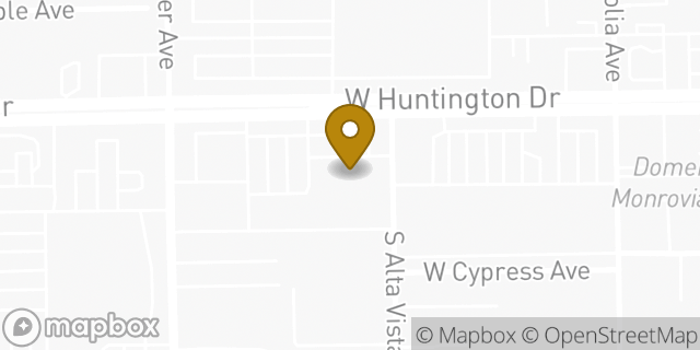 Map showing the location of Sprouts Farmers Market in Monrovia, CA 91016