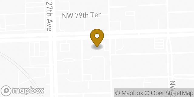Map showing the location of AutoZone in Miami, FL 33147