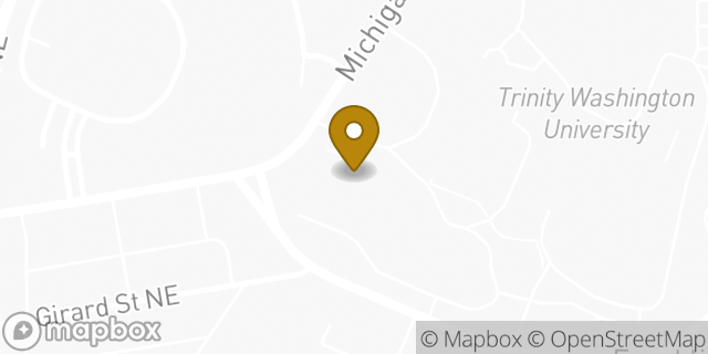 Map showing the location of MedStar Health: Cardiac Rehabilitation at Trinity Washington University in MD