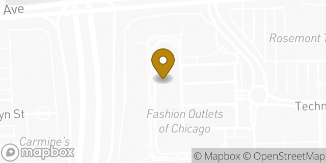 Map showing the location of J.Crew Factory in Rosemont, IL 60018