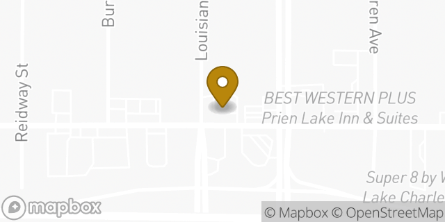 Map showing the location of Subway in Lake Charles, LA 70601