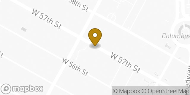 Map showing the location of The UPS Store in New York, NY 10019