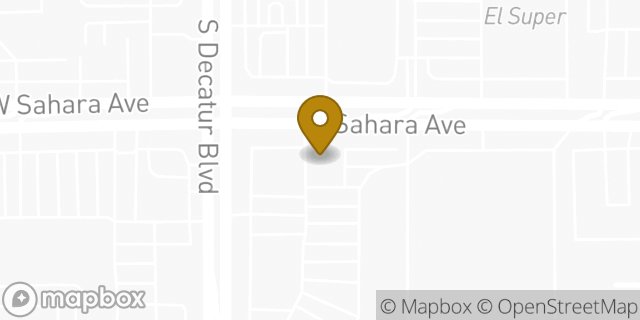 Map showing the location of Starbucks in Las Vegas, NV 89102