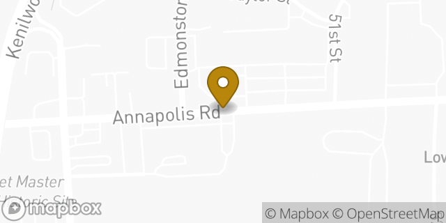 Map showing the location of AutoZone in Bladensburg, MD 20710