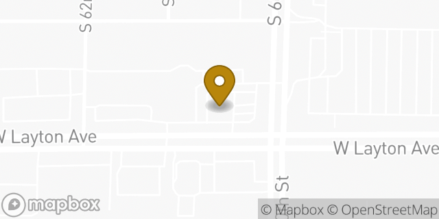 Map showing the location of ATM Speedway in Greenfield, WI 53220