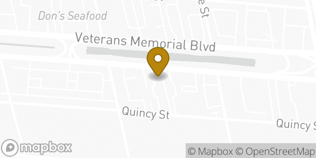 Map showing the location of Enterprise Rent-A-Car in Metairie, LA 70006