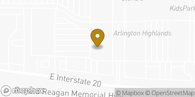 Map showing the location of The Container Store in Arlington, TX 76018