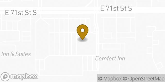 Map showing the location of Amazon Locker - Kailani in Tulsa, OK 74133
