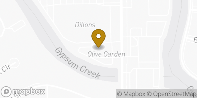 Map showing the location of Olive Garden in Wichita, KS 67206