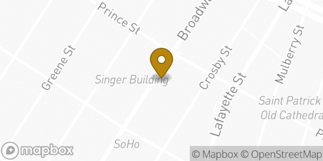 Map showing the location of Banana Republic in New York, NY 10012
