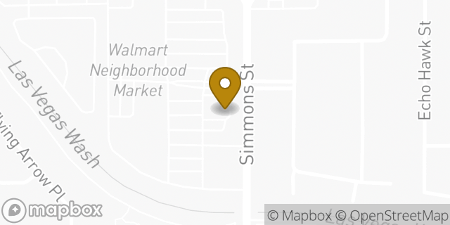 Map showing the location of Dunkin' in North Las Vegas, NV 89031