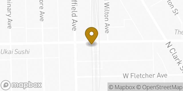 Map showing the location of Dunkin Donuts in Chicago, IL 60657