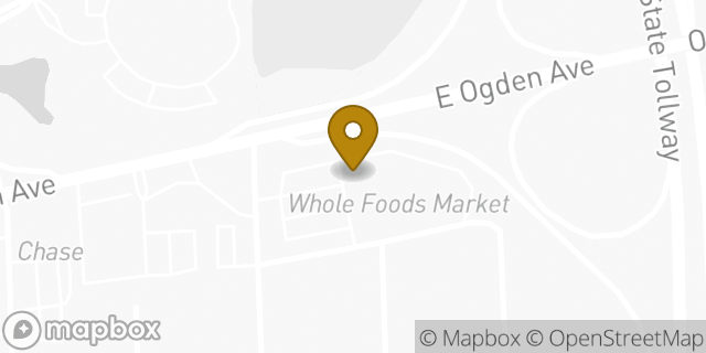 Map showing the location of Starbucks in Hinsdale, IL 60521