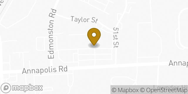 Map showing the location of Papa Johns Pizza in Bladensburg, MD 20710