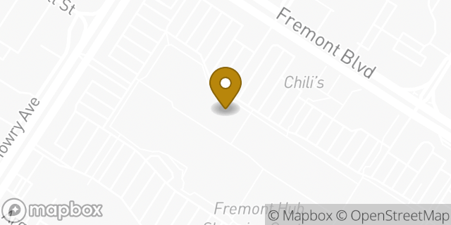 Map showing the location of Staples in Fremont, CA 94538
