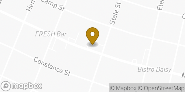 Map showing the location of Starbucks in New Orleans, LA 70118