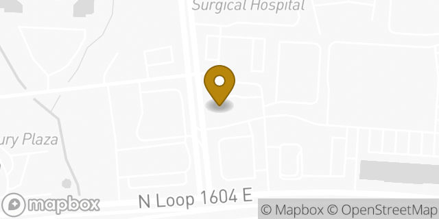 Map showing the location of La Quinta Inn & Suites San Antonio North Stone Oak in San Antonio, TX 78232