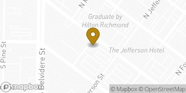 Map showing the location of 7-Eleven in Richmond, VA 23220
