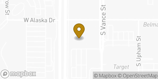 Map showing the location of Whole Foods Market in Lakewood, CO 80226
