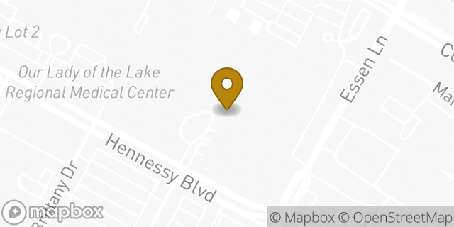 Map showing the location of Panera Bread in Baton Rouge, LA 70808
