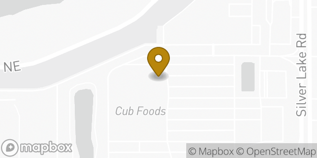 Map showing the location of Amazon Locker - Bocce in Saint Anthony, MN 55421