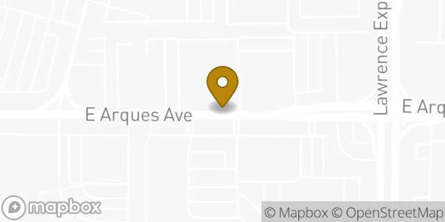 Map showing the location of Sunnyvale KinderCare in Sunnyvale, CA 94085