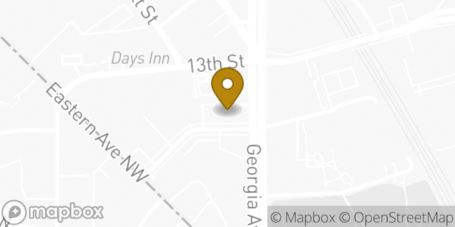 Map showing the location of Holiday Inn Express Washington DC N-Silver Spring in Silver Spring, MD 20910