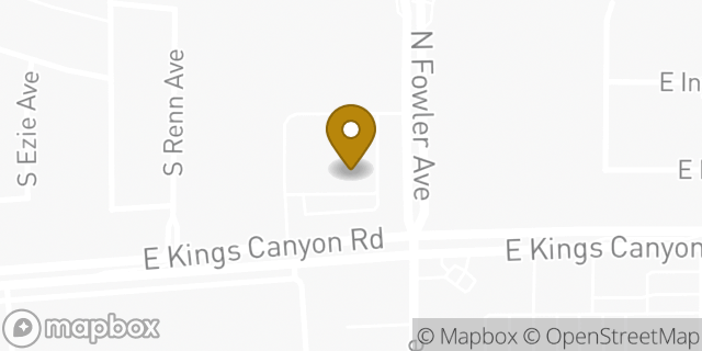 Map showing the location of CVS Pharmacy in Fresno, CA 93727