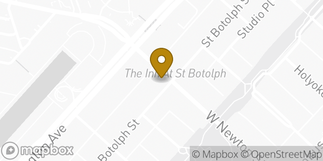 Map showing the location of 7-Eleven in Boston, MA 02116