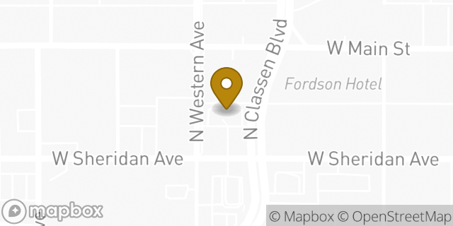 Map showing the location of Subway in Oklahoma City, OK 73106