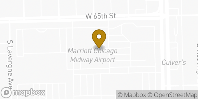 Map showing the location of Hertz in Chicago, IL 60638