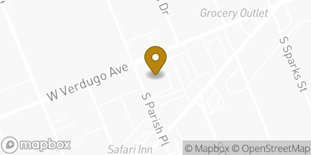 Map showing the location of CVS Pharmacy in Burbank, CA 91506