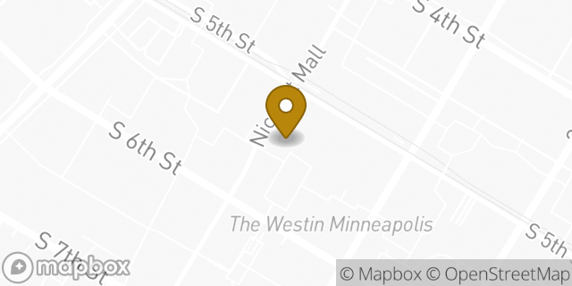 Map showing the location of Subway in Minneapolis, MN 55402