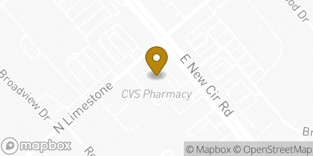 Map showing the location of CVS Pharmacy in Lexington, KY 40505