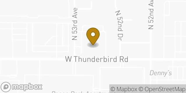 Map showing the location of The Church of Jesus Christ of Latter-day Saints in Glendale, AZ 85306