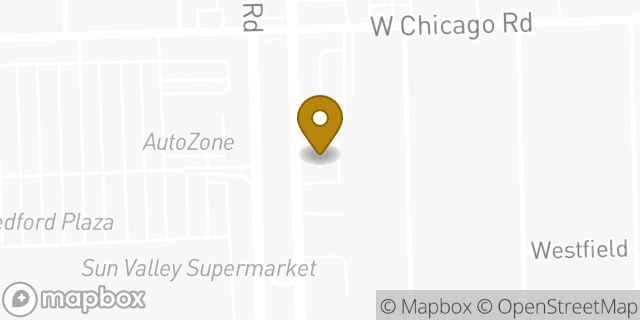 Map showing the location of Subway in Redford, MI 48239