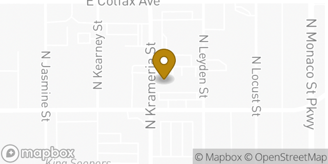 Map showing the location of ATM 7ELEVEN-FCTI in Denver, CO