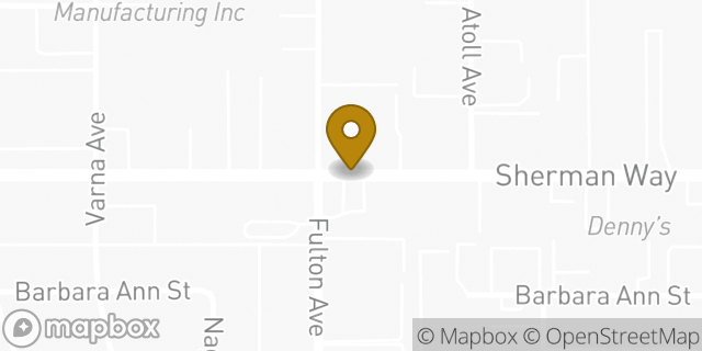 Map showing the location of ATM 7ELEVEN-FCTI in N Hollywood, CA 91605