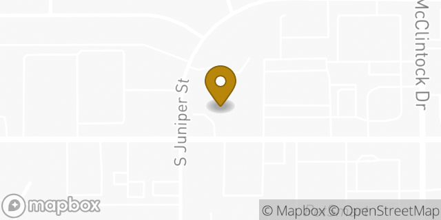 Map showing the location of Brookdale Tempe in Tempe, AZ 85283