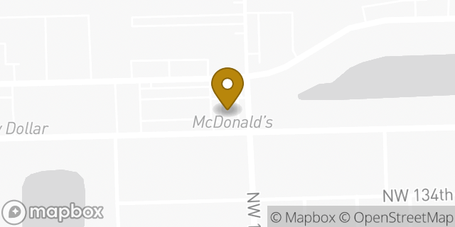 Map showing the location of McDonald's in Opa-Locka, FL 33054